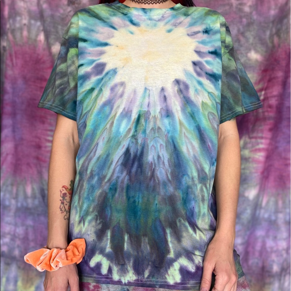 Stained Glass Inspired Tie Dye Shirt